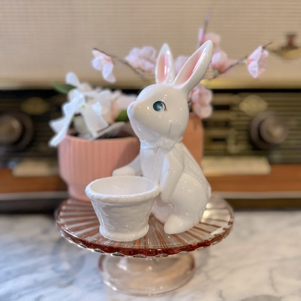 ✨NEW🐰Target Spritz 2023 Ceramic Easter Bunny Bunnies Figurine SET🌷
